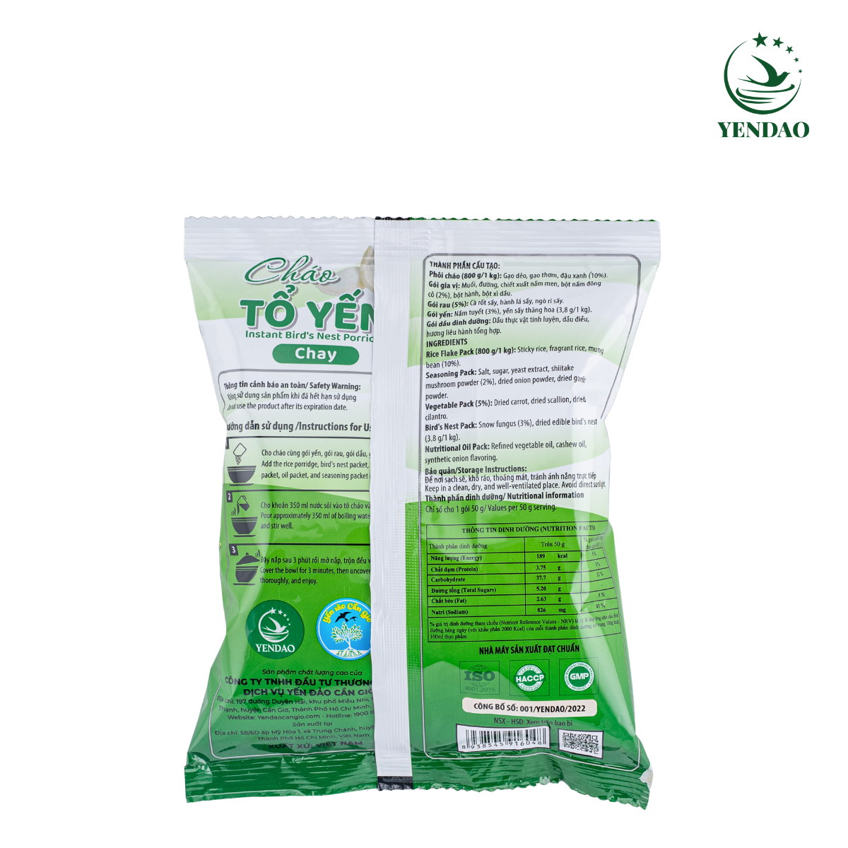 Cháo Tổ Yến Chay 