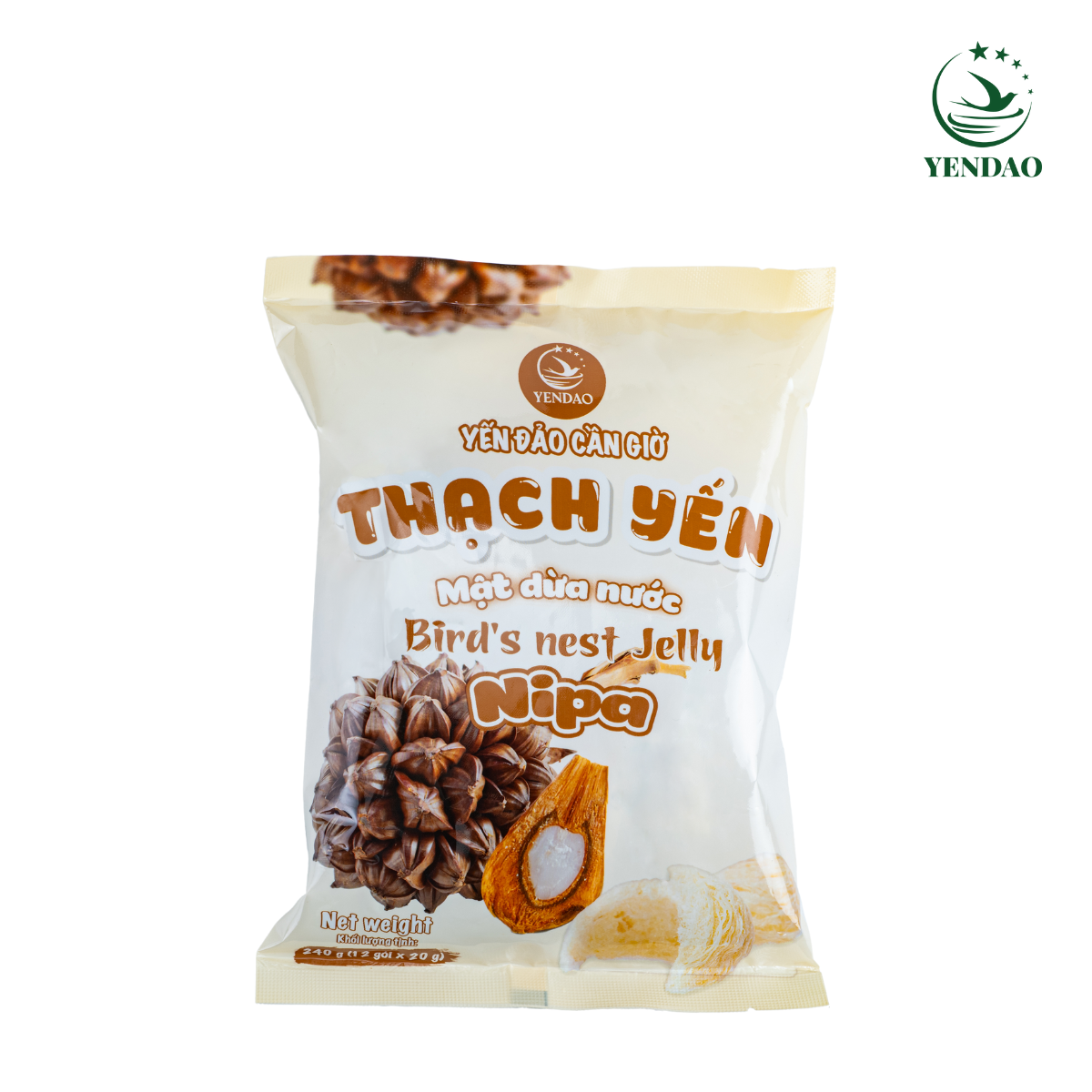 Thạch Tổ yến - Vị Mật dừa nước-Túi 12 gói